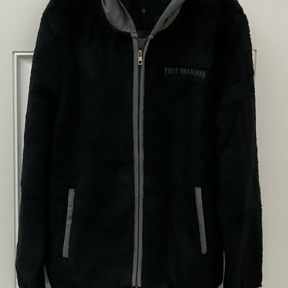 CONTTRAST SHERPA JACKET Size M.
